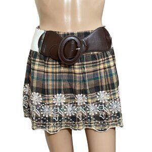 Rue21 Mini Skirt with Embroidery Size Small